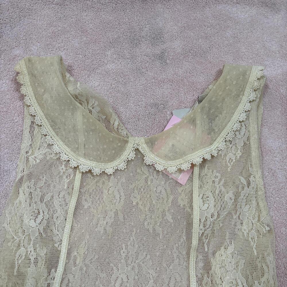 y2k lace‎ polka dot fairy core top - Picture 3 of 6